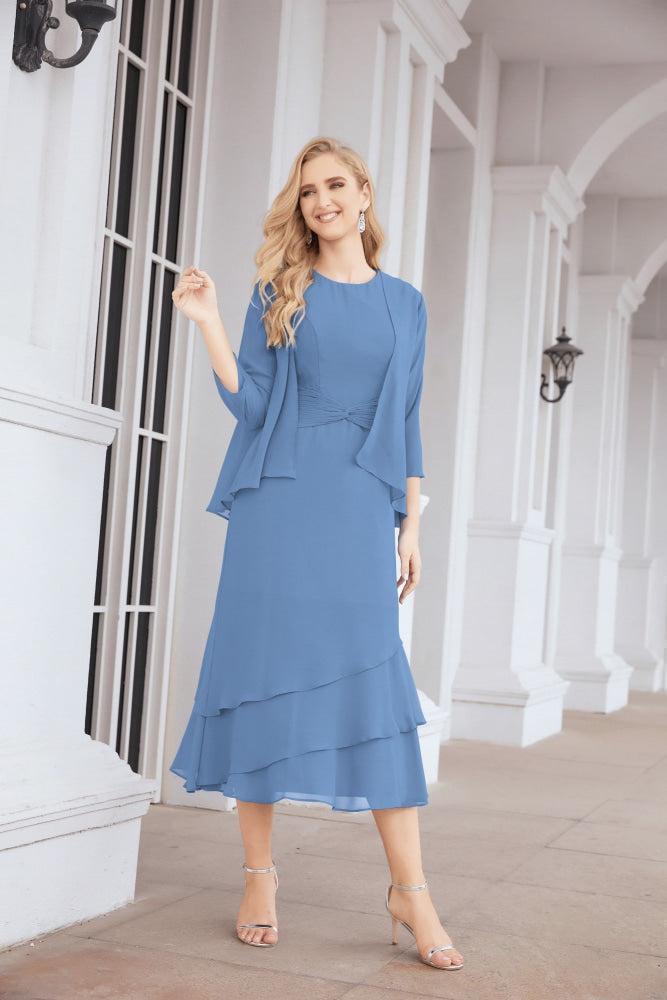 Numbersea Two-Piece A-line Mother of The Bride Dress Formal Party Gown Dress 28072