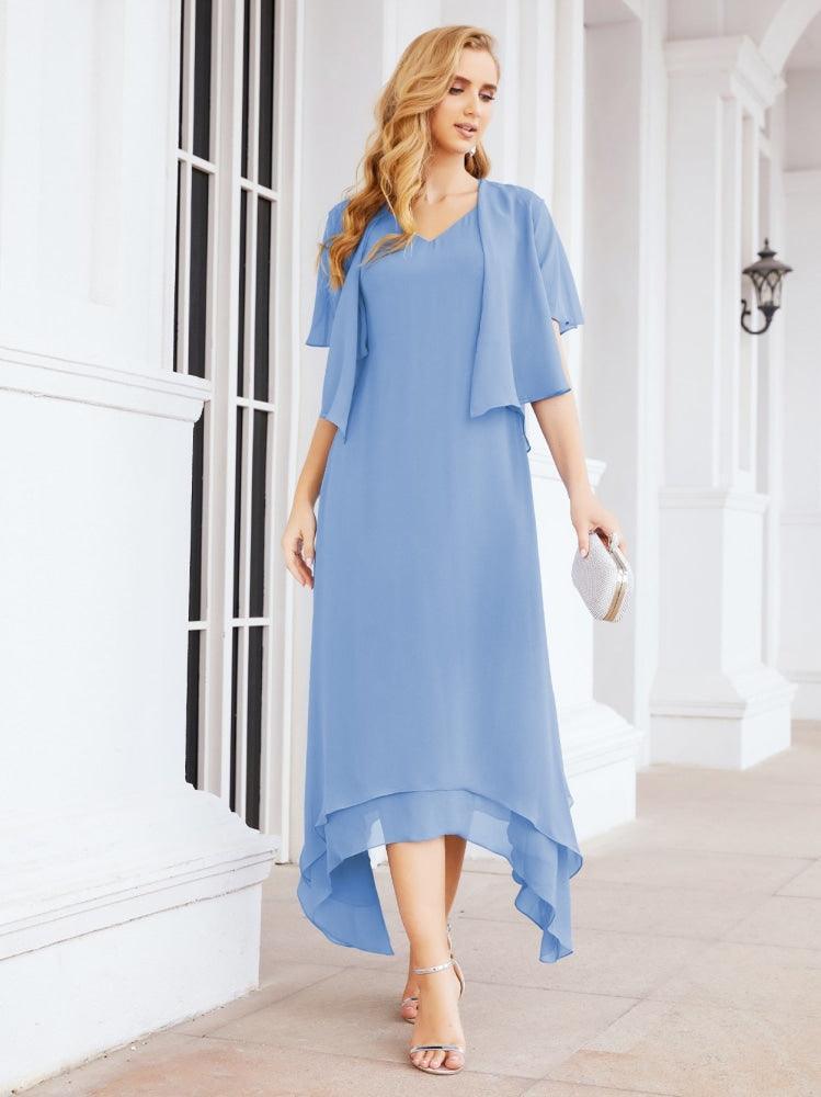Numbersea Two-Piece A-line Mother of The Bride Dress Formal Party Gown Dress 28073