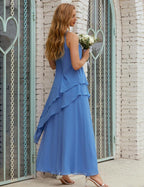 Chiffon Long Plus Size Mother of Bride Dresses Formal Bridesmaid Prom Gown 28019