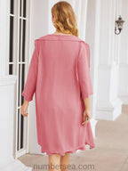 Numbersea Mother of The Bride Dresses Prom Dress Casual Pleated Dress  28065