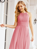 Numbersea Keyhole Bridesmaid Dresses Sleeveless Formal Evening Party Prom Gowns 28043