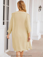 Numbersea Mother of The Bride Dresses Prom Dress Casual Pleated Dress  28065