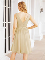 Numbersea Homecoming Dresses Knee Length Skirt V Back 28062