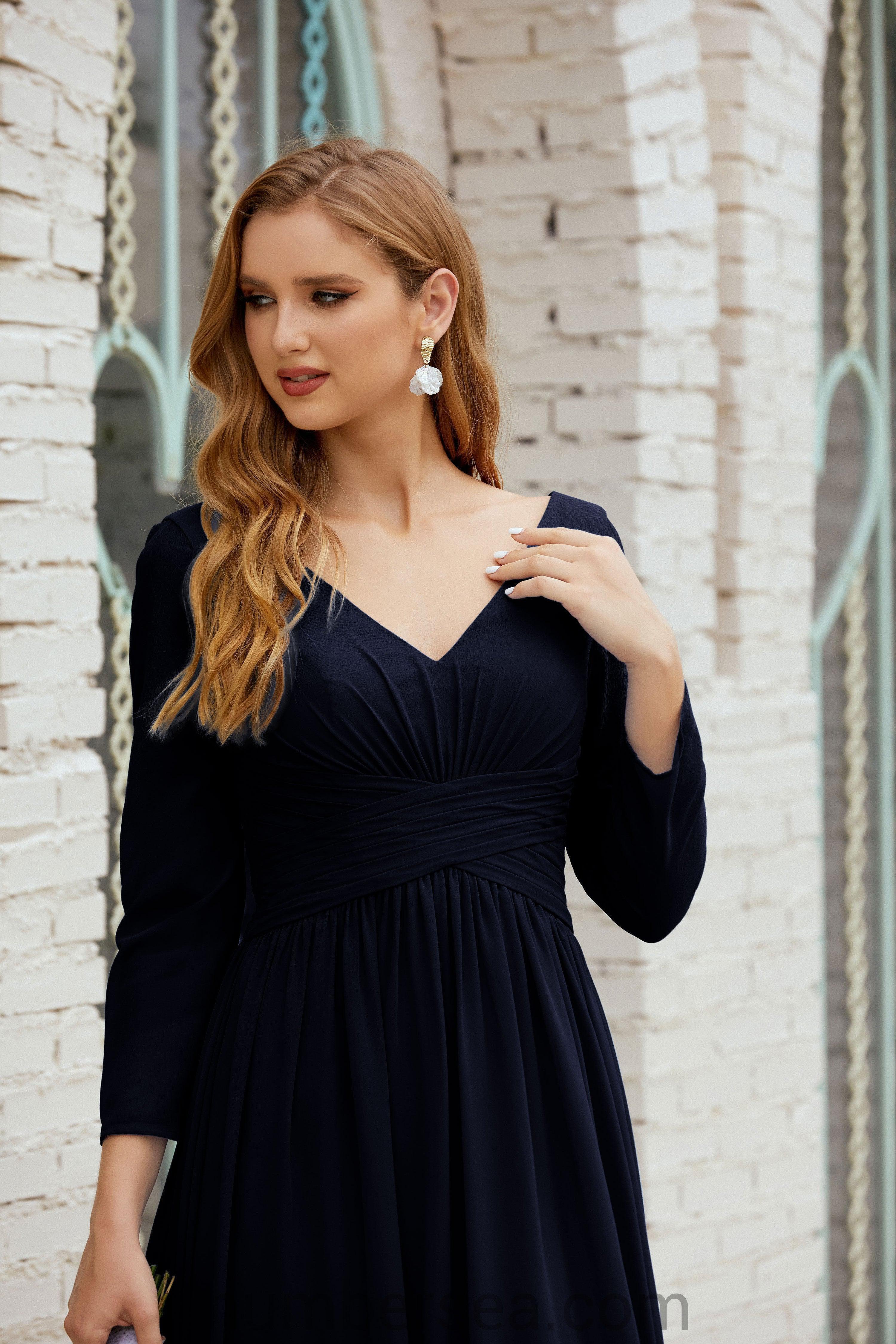 Numbersea Bridesmaid Dress Chiffon Formal Party Dress Evening Dress 28016