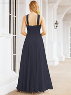 Numbersea Crisscross Halter Bridesmaid Dresses for Party Wedding Evening Prom Maxi Ball Gowns 28053