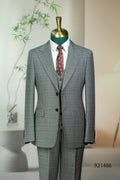 Diberon Men's Wedding Dress Business Formal Three-piece Slim Groomsman Groom Wedding Dress 921486