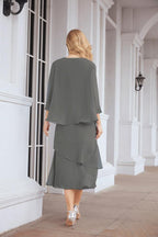 Numbersea Two-Piece A-line Mother of The Bride Dress Formal Party Gown Dress 28072