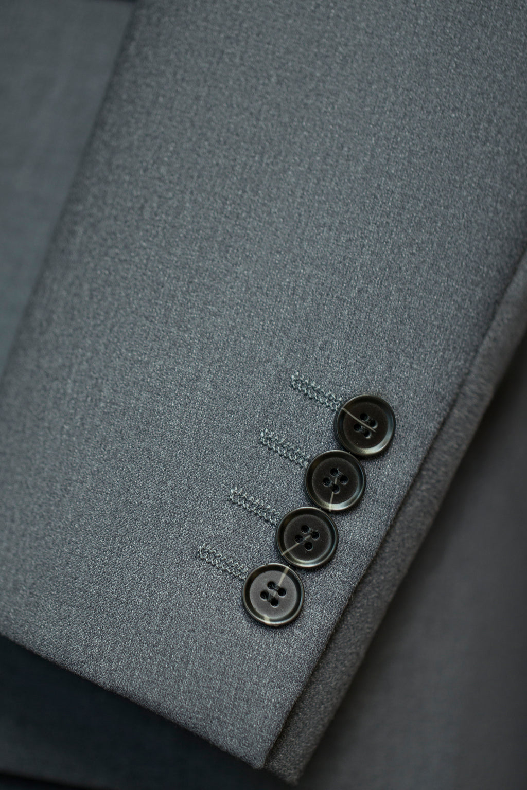 Three-Piece Solid Wool Wedding Suit | Classic Tailored Formal Groom Suit