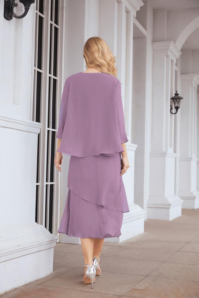 Numbersea Two-Piece A-line Mother of The Bride Dress Formal Party Gown Dress 28072
