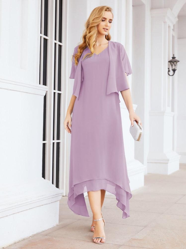 Numbersea Two-Piece A-line Mother of The Bride Dress Formal Party Gown Dress 28073
