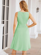 Numbersea Mother of The Bride Dresses Prom Dress Casual Pleated Dress  28065