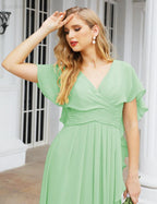 Numbersea Bridesmaid Dresses Backless Formal Prom Gowns for Evening Party Mother of The Bride Dress 28040