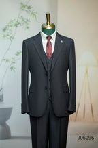 Diberon Men's Wedding Dress Business Formal Three-piece Slim Groomsman Groom Wedding Dress