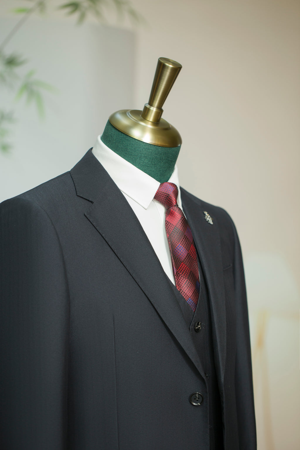 Diberon Men's Wedding Dress Business Formal Three-piece Slim Groomsman Groom Wedding Dress