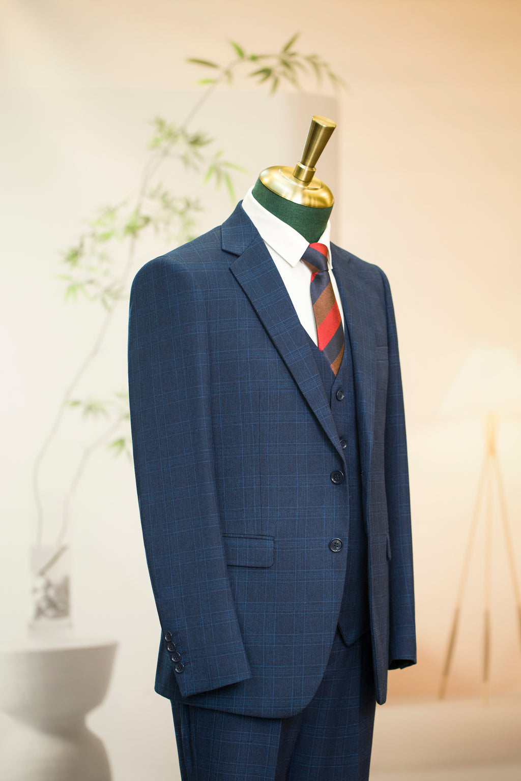 Diberon Men's Wedding Dress Business Formal Three-piece Slim Groomsman Groom Wedding Dress