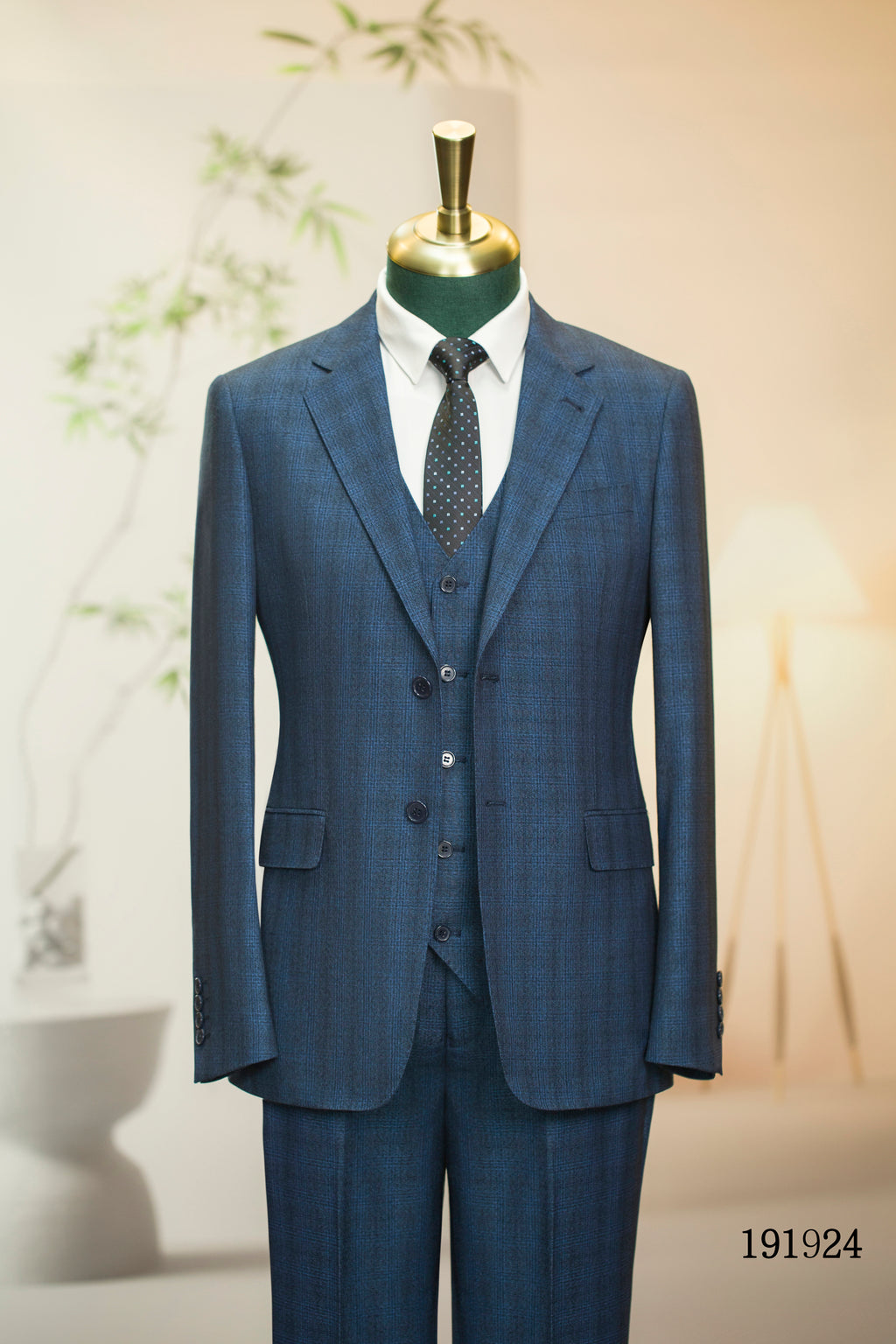 Diberon Men's Wedding Dress Business Formal Three-piece Slim Groomsman Groom Wedding Dress 191924