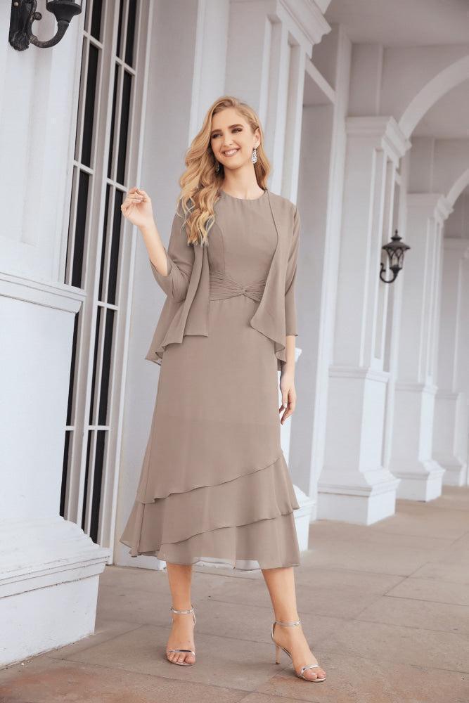 Numbersea Two-Piece A-line Mother of The Bride Dress Formal Party Gown Dress 28072