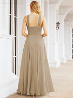 Numbersea Crisscross Halter Bridesmaid Dresses for Party Wedding Evening Prom Maxi Ball Gowns 28053