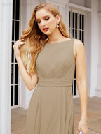 Numbersea Bridesmaid Dresses for Wedding Ruffles Long Formal Prom Gowns 28039