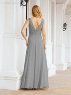 Numbersea Bridesmaid Dresses for Wedding Ruffles Long Formal Prom Gowns 28039