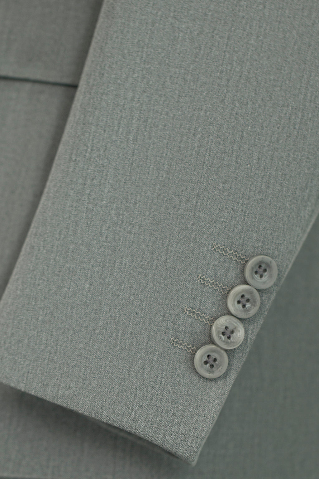 Light Grey Wool 3-Piece Wedding Suit | Tailored Groom & Groomsmen Attire