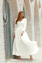 Numbersea Bridesmaid Dress Chiffon Formal Party Dress Evening Dress 28016