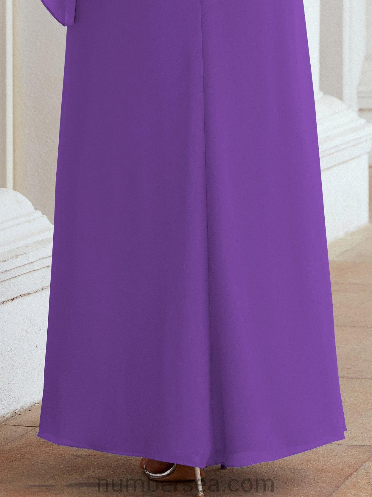 Numbersea Formal Party Gown Dress Long Mother of The Bride Dresses with Ruffle Cape 28026