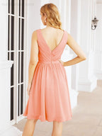 Numbersea Homecoming Dresses Knee Length Skirt V Back 28062
