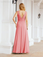 Numbersea Bridesmaid Dresses for Wedding Ruffles Long Formal Prom Gowns 28039