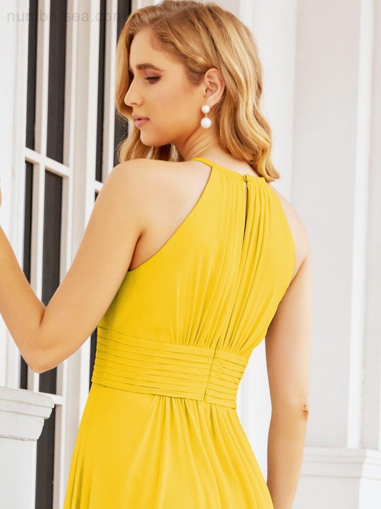 Numbersea Keyhole Bridesmaid Dresses Sleeveless Formal Evening Party Prom Gowns 28043