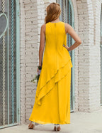 Chiffon Long Plus Size Mother of Bride Dresses Formal Bridesmaid Prom Gown 28019