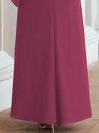 Numbersea Formal Party Gown Dress Long Mother of The Bride Dresses with Ruffle Cape 28026
