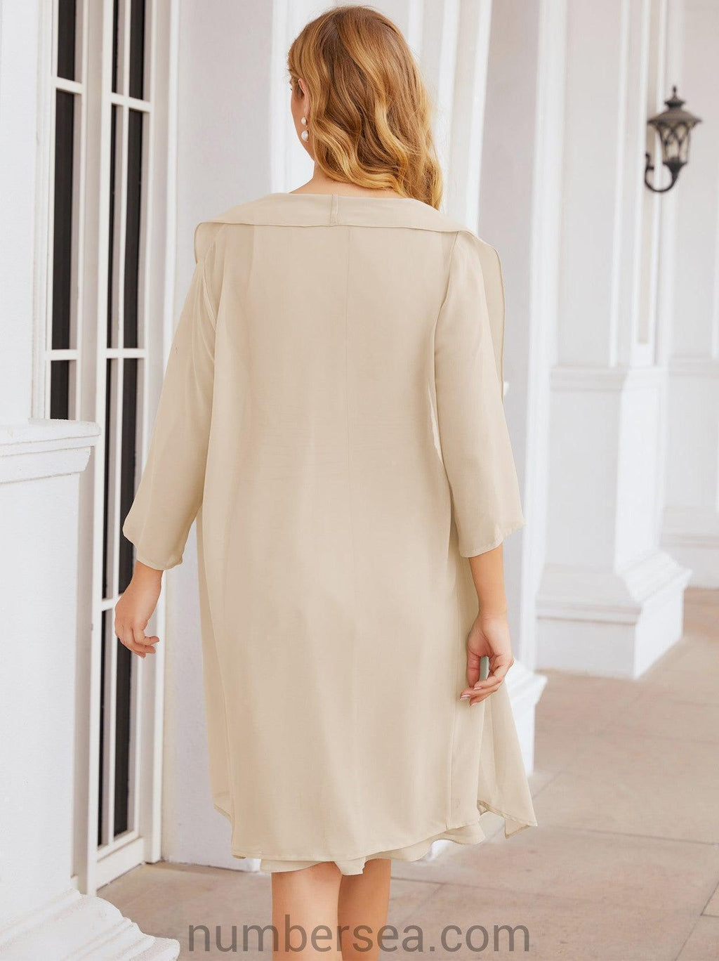 Numbersea Mother of The Bride Dresses Prom Dress Casual Pleated Dress  28065
