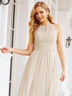 Numbersea Keyhole Bridesmaid Dresses Sleeveless Formal Evening Party Prom Gowns 28043
