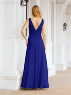 Numbersea Bridesmaid Dresses for Wedding Ruffles Long Formal Prom Gowns 28039