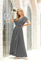 Numbersea  Mother of The Bride Dresses Plus Size V-Neck Floor Length Formal Prom Dress for Wedding Guest 28020