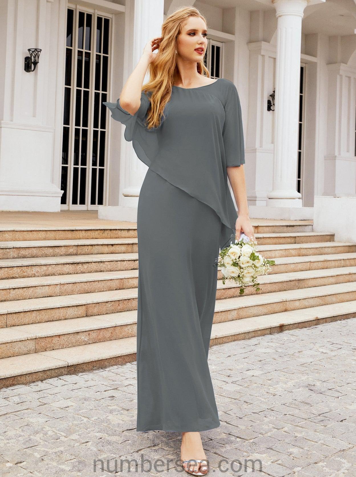 Numbersea Formal Party Gown Dress Long Mother of The Bride Dresses with Ruffle Cape 28026
