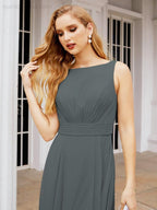 Numbersea Bridesmaid Dresses for Wedding Ruffles Long Formal Prom Gowns 28039