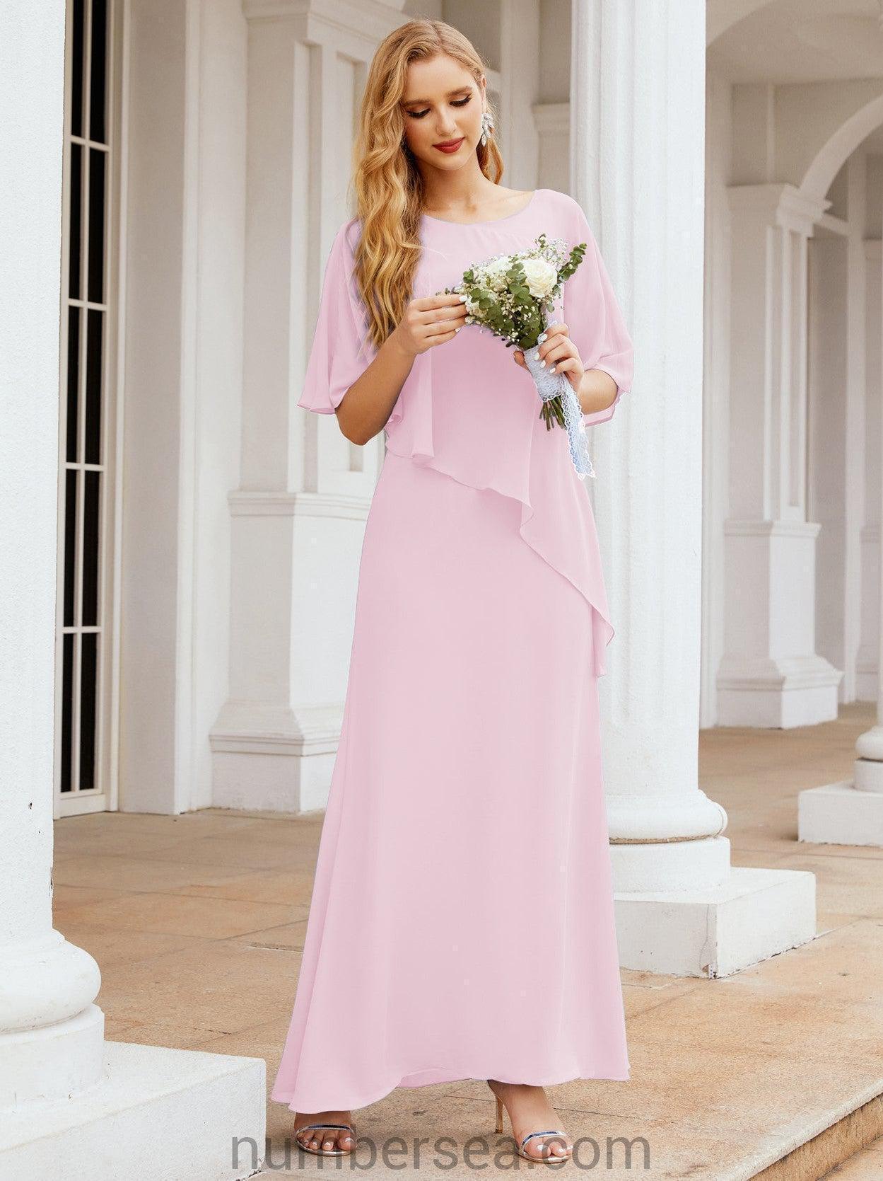 Numbersea Formal Party Gown Dress Long Mother of The Bride Dresses with Ruffle Cape 28026