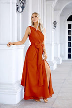 Ladies Chiffon One Shoulder Bridesmaid Evening Dress Wedding Party Evening Dress 28133