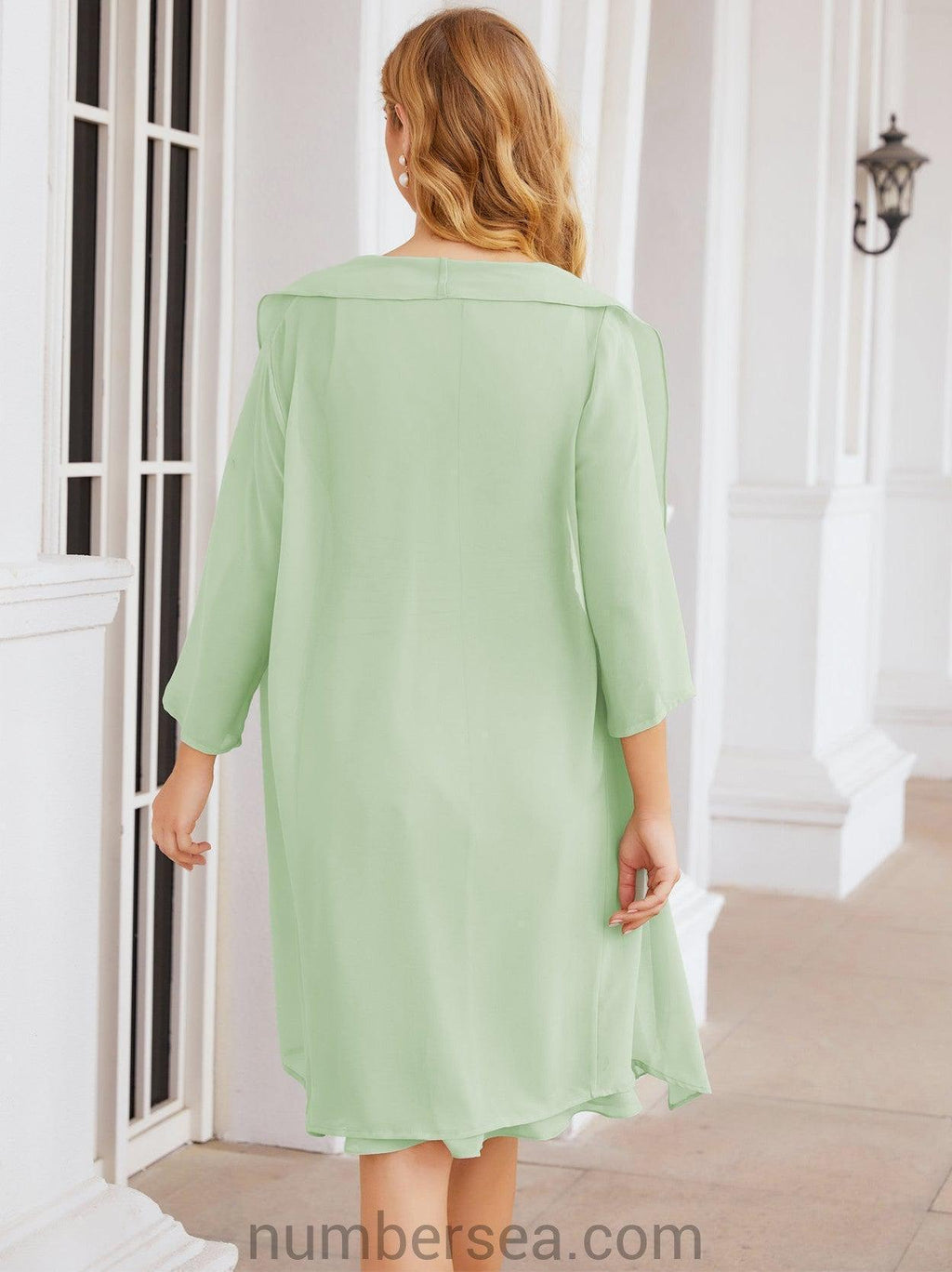Numbersea Mother of The Bride Dresses Prom Dress Casual Pleated Dress  28065
