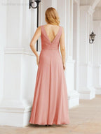Numbersea Bridesmaid Dresses for Wedding Ruffles Long Formal Prom Gowns 28039