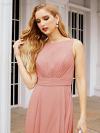 Numbersea Bridesmaid Dresses for Wedding Ruffles Long Formal Prom Gowns 28039