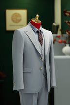Diberon Men's Wedding Dress Business Formal Three-piece Slim Groomsman Groom Wedding Dress  9603