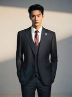 Diberon Men's Wedding Dress Business Formal Three-piece Slim Groomsman Groom Wedding Dress