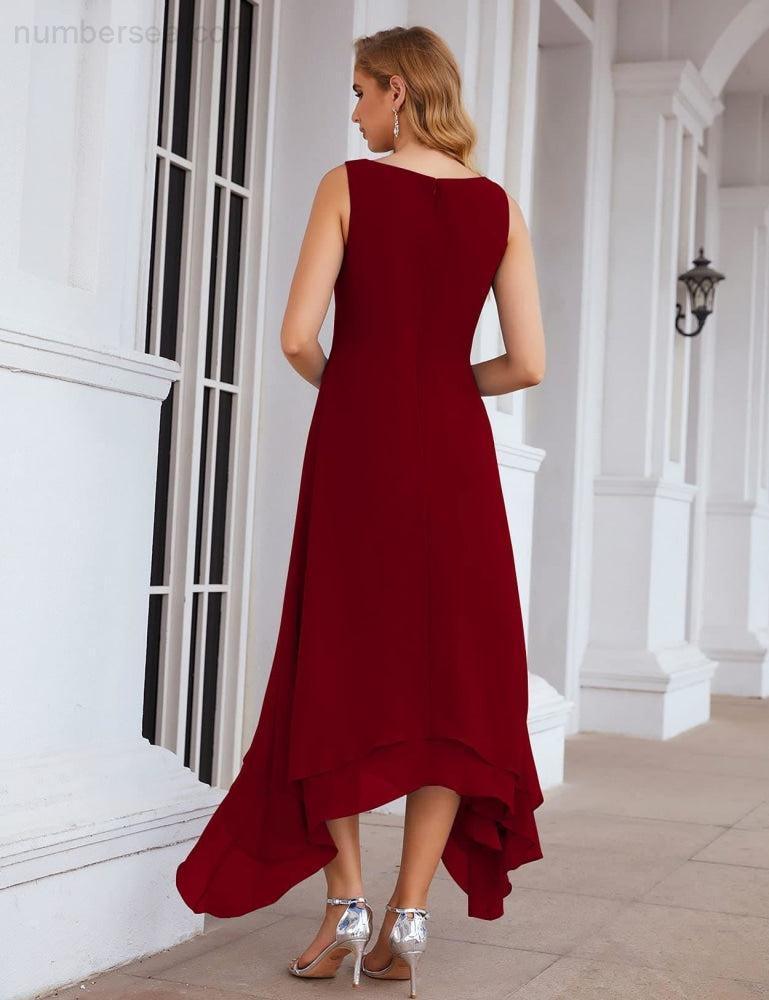 Numbersea Chiffon Plus Size Mother of Bride Dresses with Jacket Formal Dresses for Wedding SEA28073