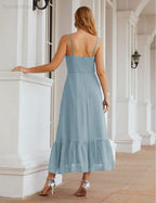 Numbersea  Spaghetti Strap Chiffon Bridesmaid Dress Ankle Length Formal A Line Cocktail Party Homecoming Dress for Juniors  SEA28028