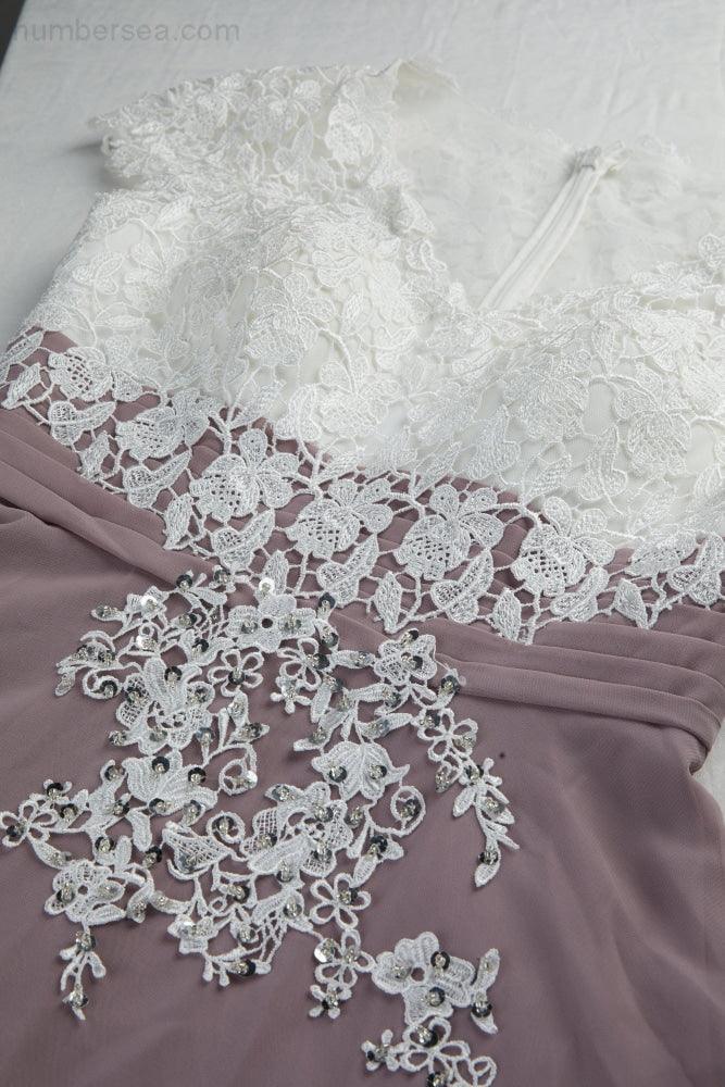 Lace Chiffon Lace Bridesmaid Dress Prom Dress PartyGown  28120