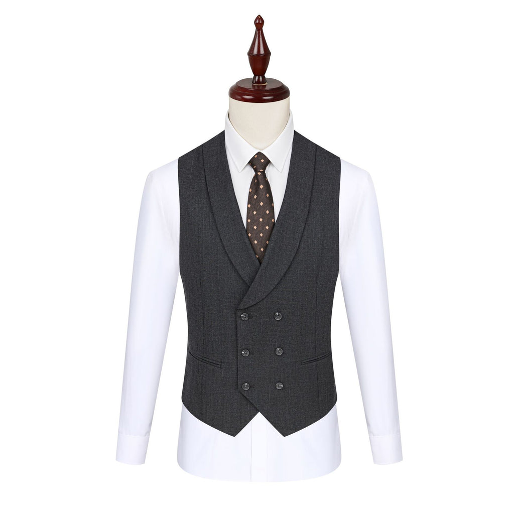 Men's black flat collar suit jacket, exquisite groom's suit, wedding suit, formal dress, groomsman's suit customization