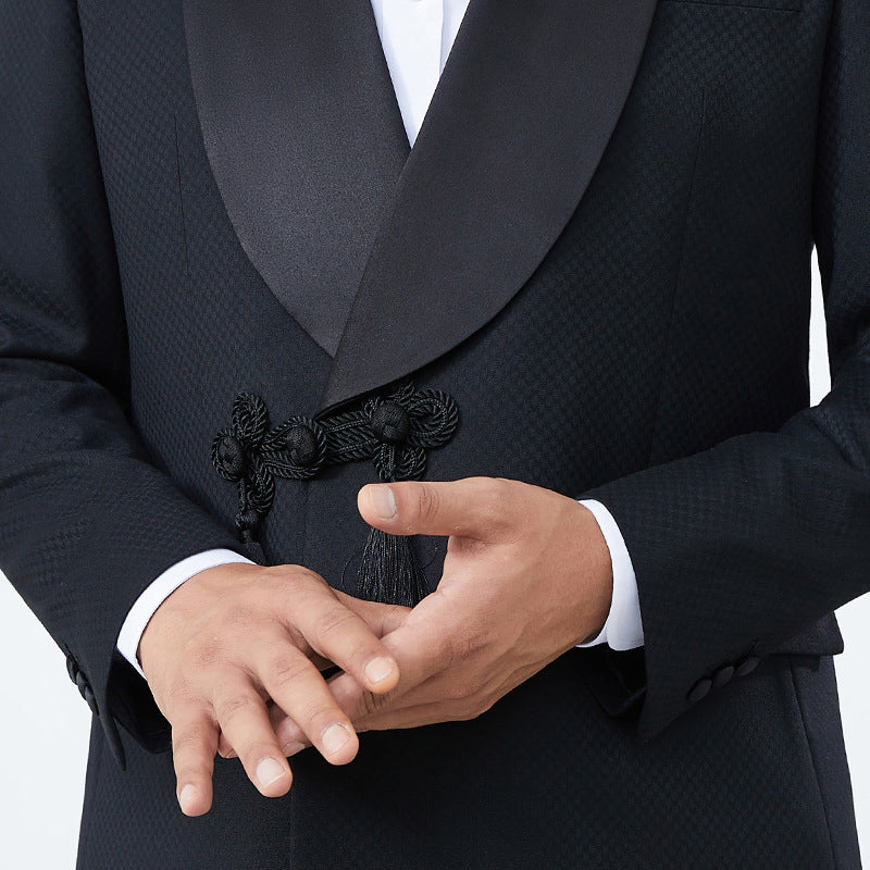 Customized wedding evening gown, men's high-end suit, tailored banquet suit, men's suit, men's suit